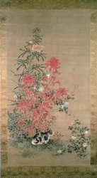 Gatto tra i fiori